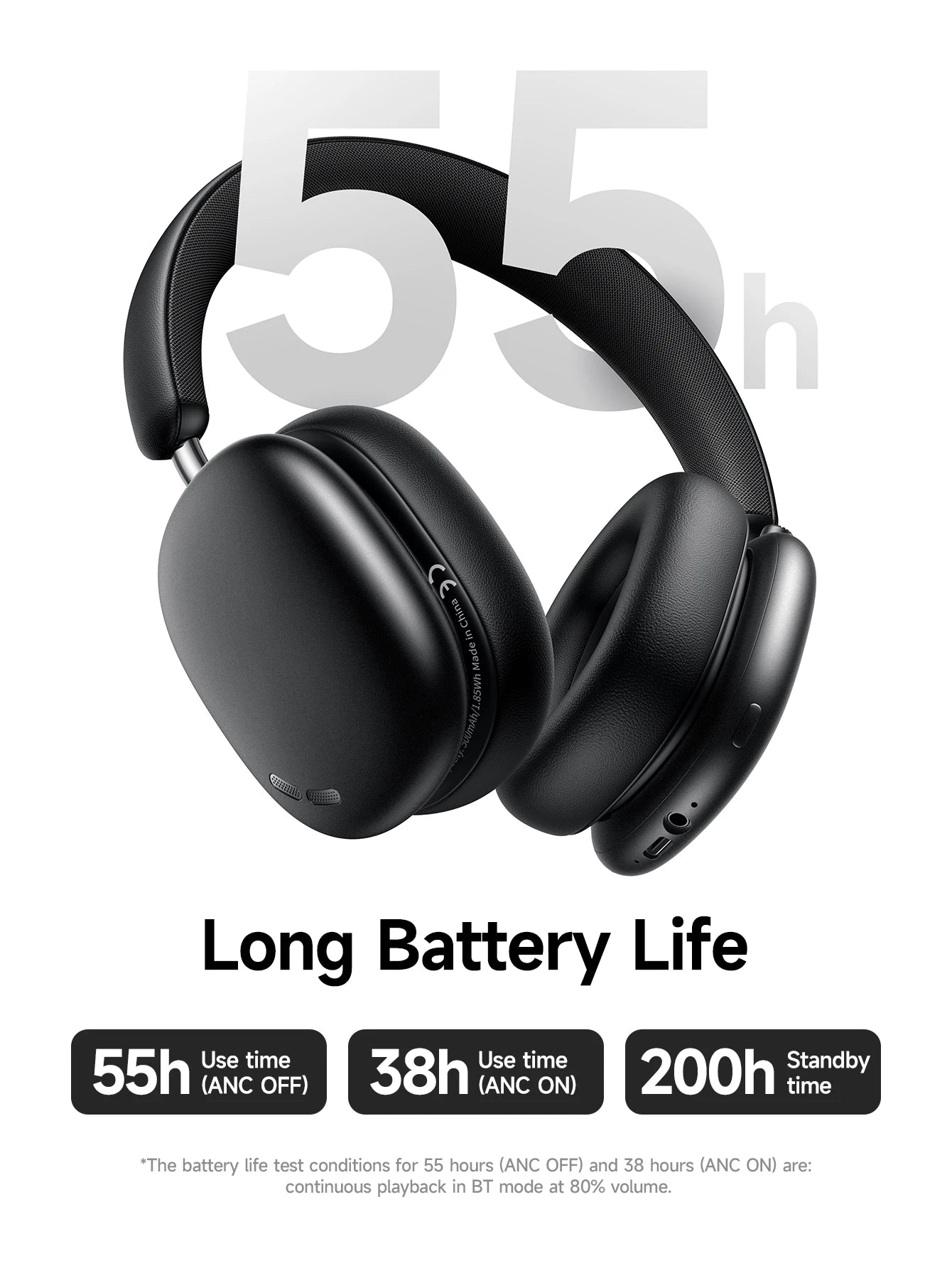 HOCO W63 Noise Cancelling Bluetooth Wireless Headphones