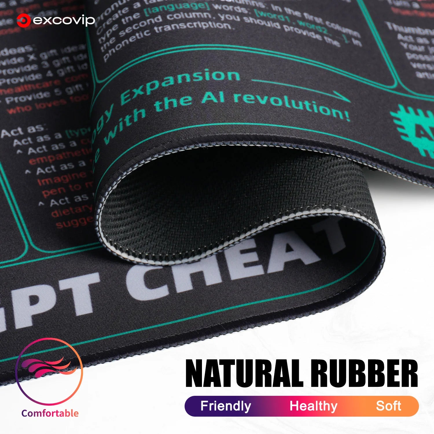 EXCO Non-Slip ChatGPT Desk Mat & Gaming Pad