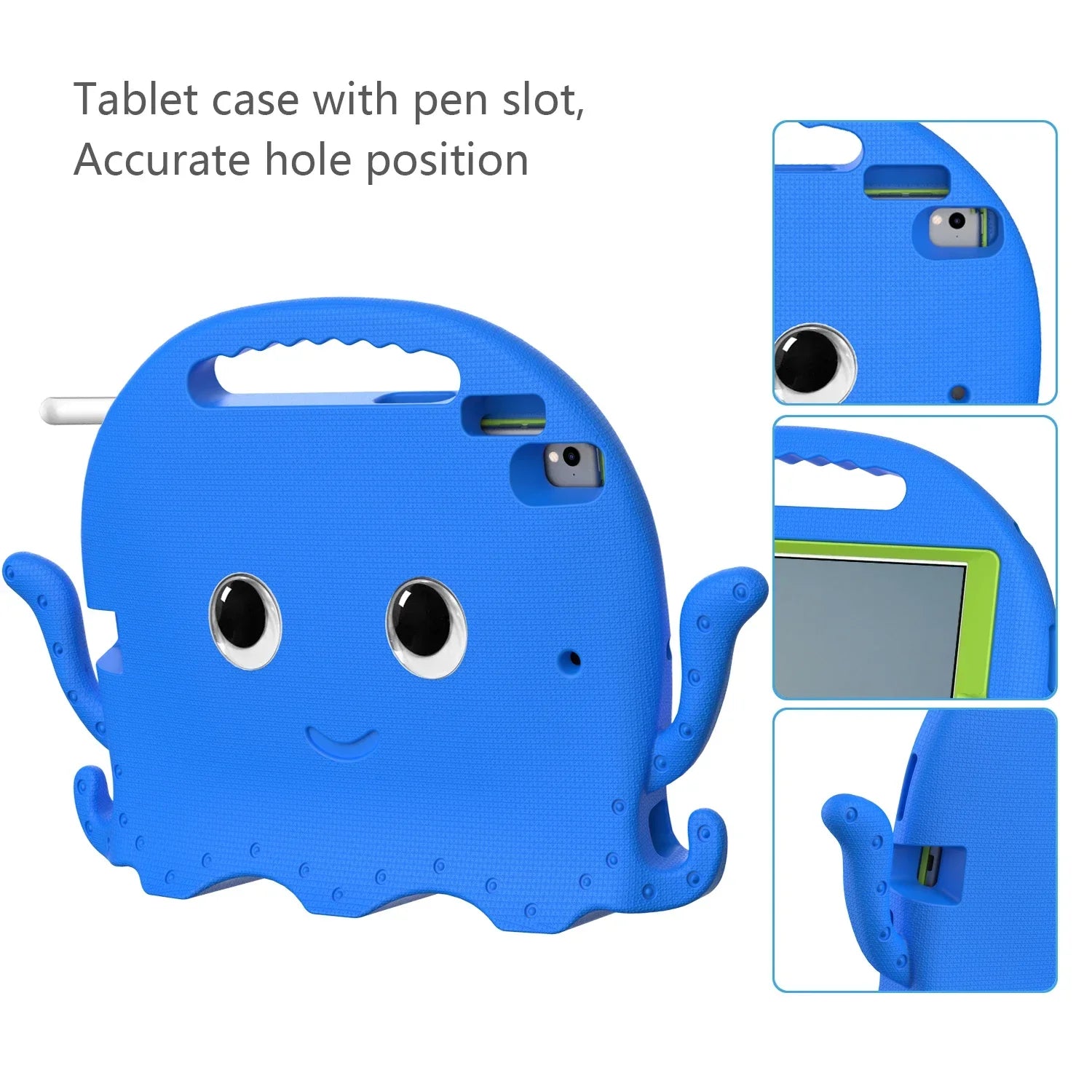Octopus Shockproof and Protective iPad Case for Kids