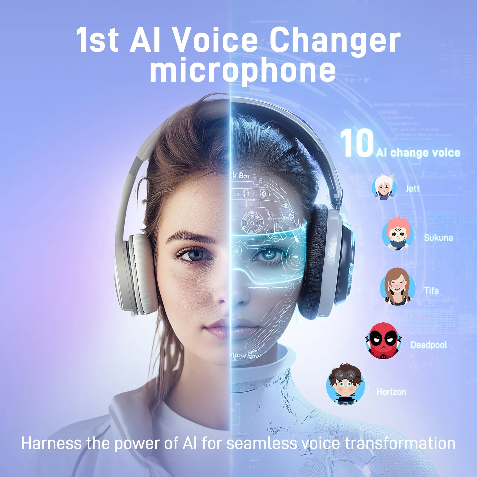 MAONO DM40 USB Streaming Microphone with AI Voice Changer