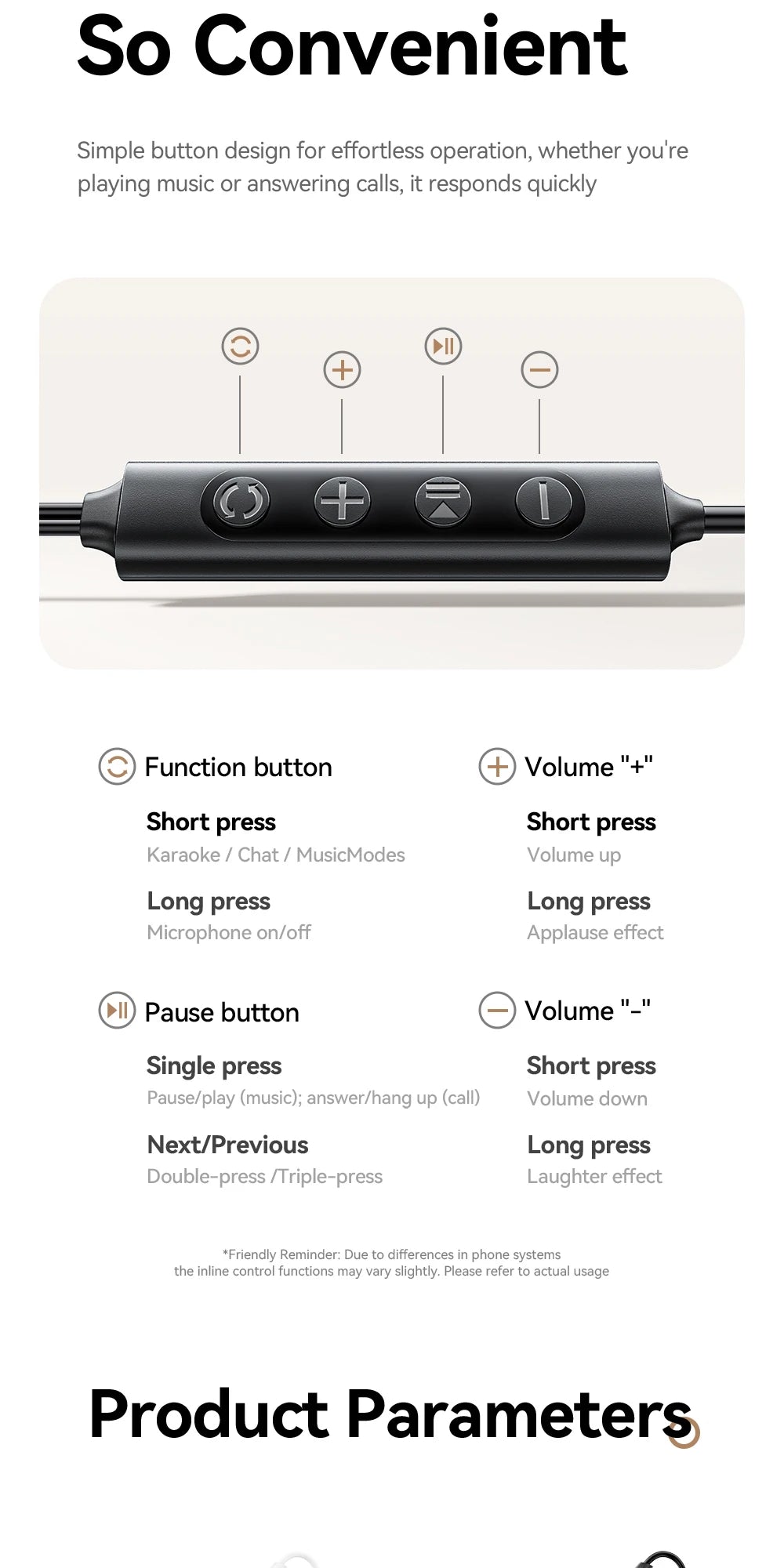 ESSAGER SK1 Karaoke Wired Earphones with Built-in Sound Card
