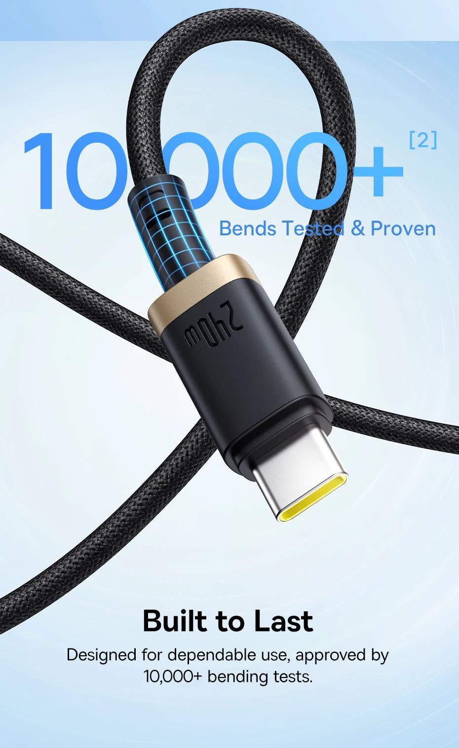 BASEUS Dura 240W Type-C to Type-C Charging and Data Cable