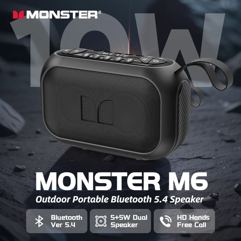 MONSTER M6 Portable Bluetooth Wireless Speaker