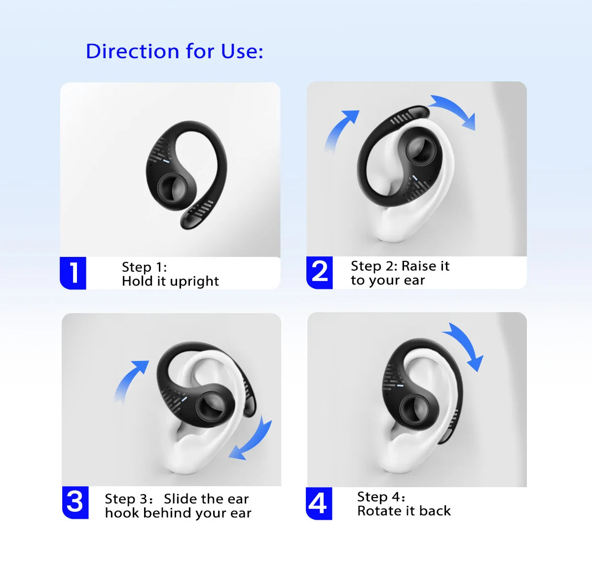 BLACKVIEW AirBuds 10 Bluetooth Wireless Open Ear Headphones