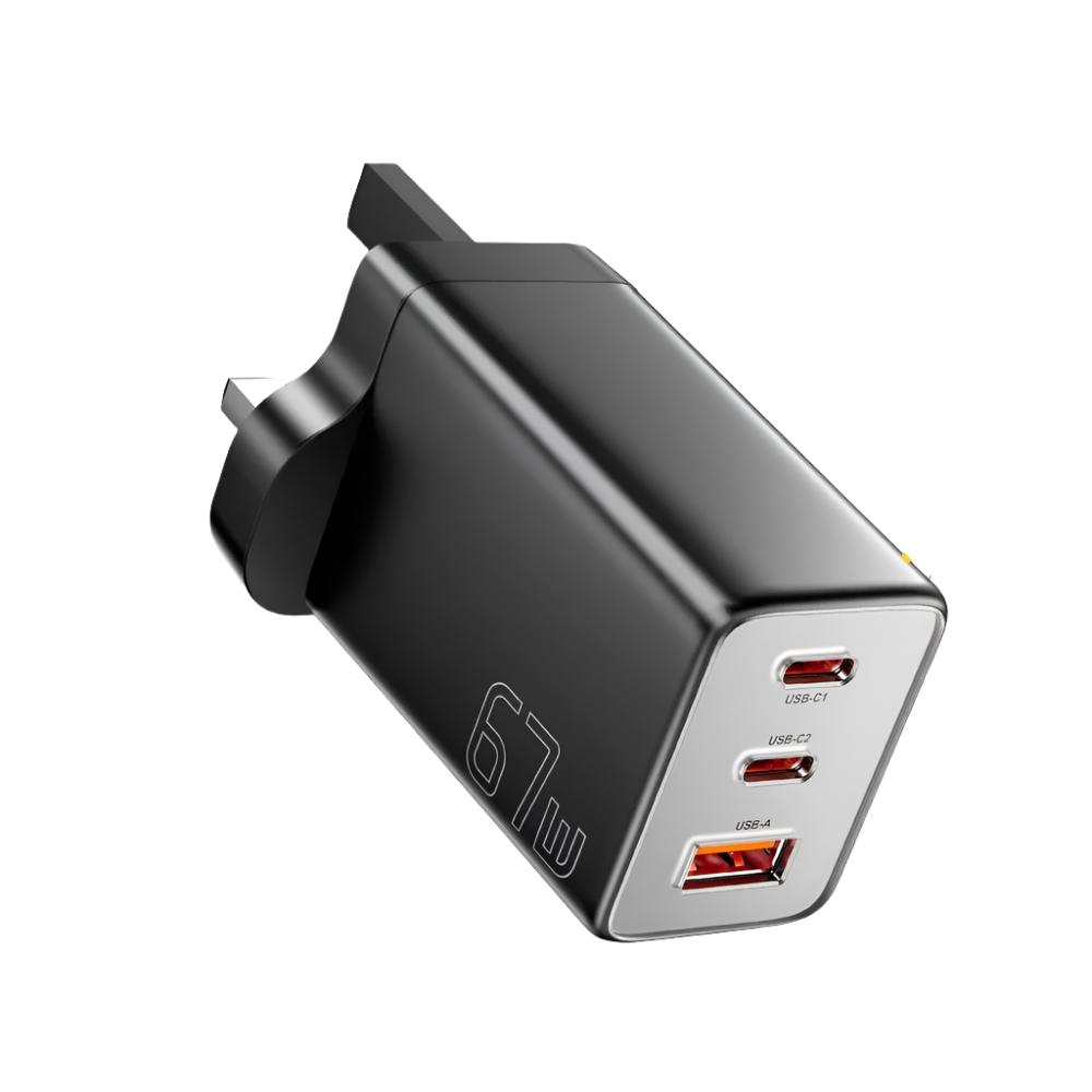 ESSAGER Multiport GaN 67W USB Quick Charging Power Adapter