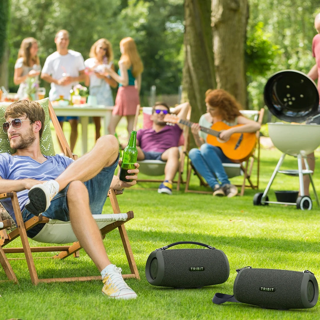 TRIBIT StormBox Lava Portable Bluetooth Speaker and Power Bank