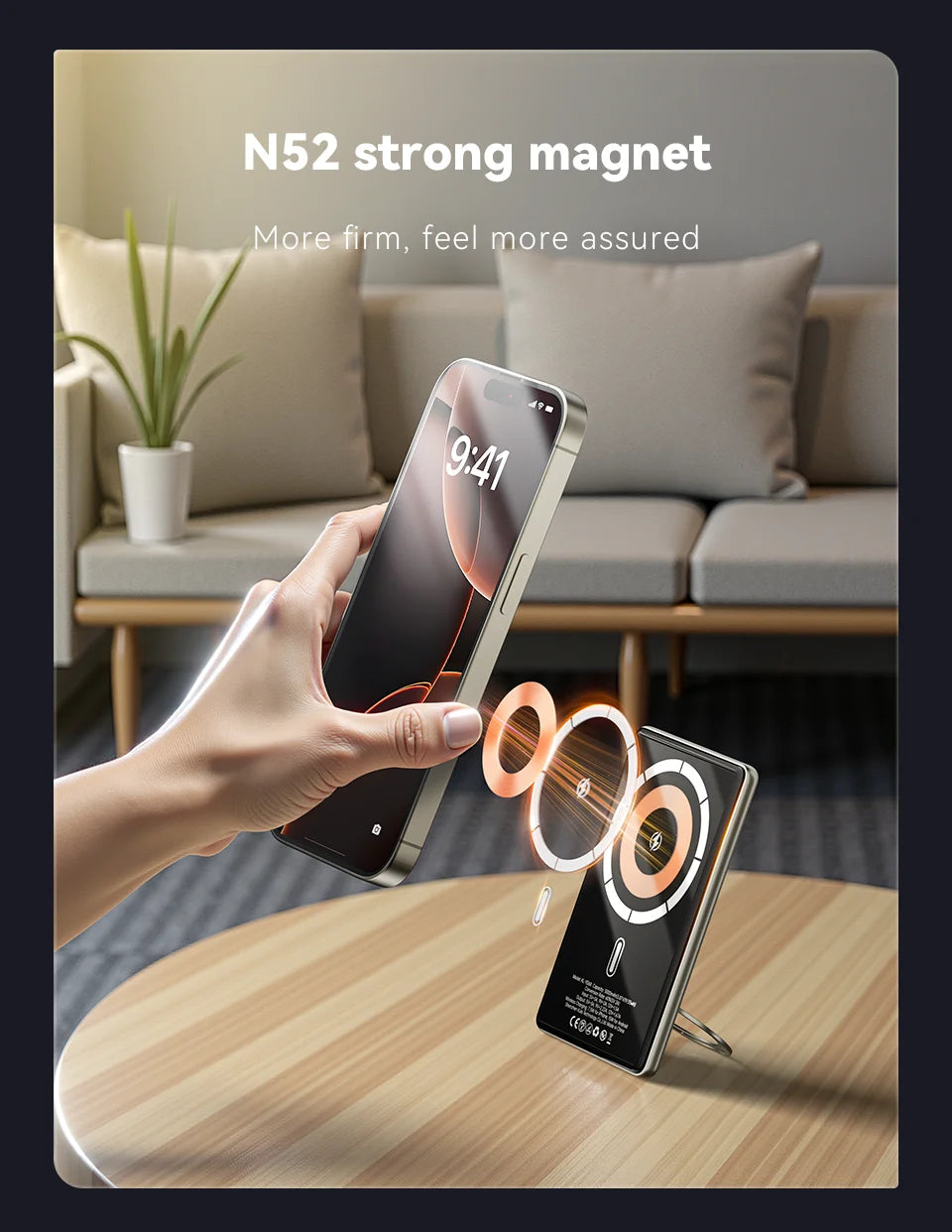KUULAA 20W 5000mAh Magnetic Portable Charger and Power Bank