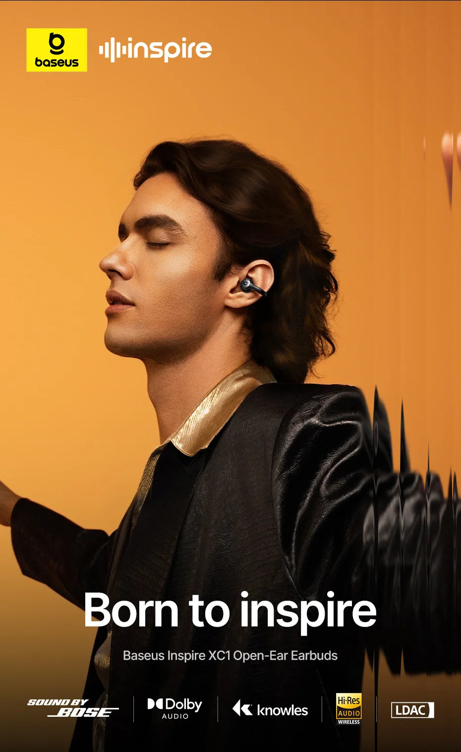 BASEUS Inspire XC1 Bluetooth Wireless Open Ear Headphones