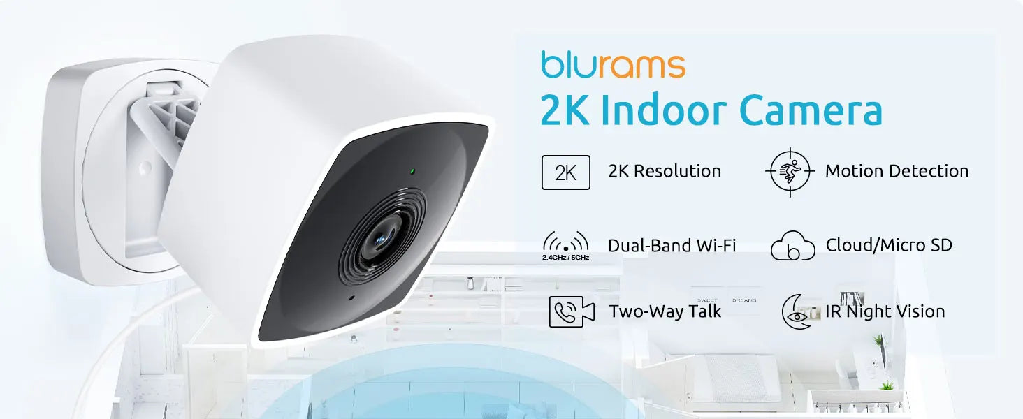 BLURAMS A12S FoleVue Cam 3MP Indoor Smart Home Security Camera