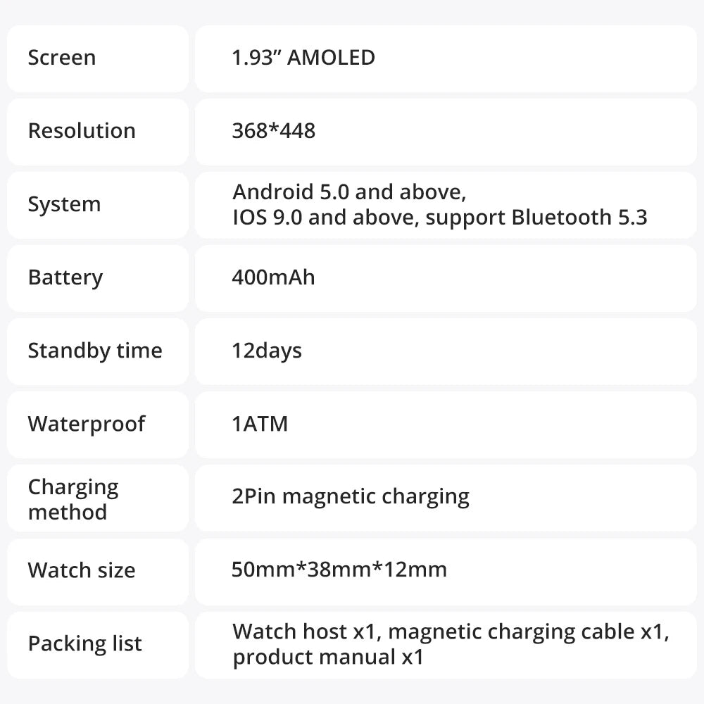 COLMI P86 1.93" AMOLED Smart Watch