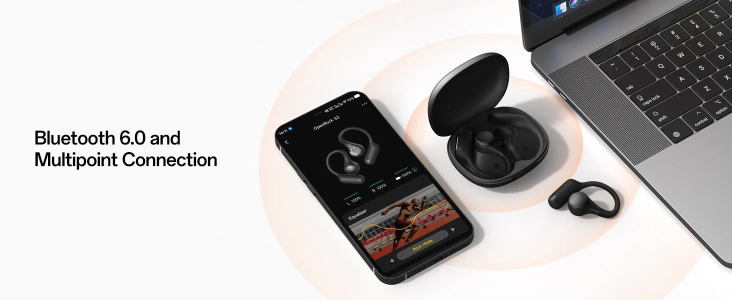 ONEODIO OpenRock S2 Bluetooth Wireless Open Ear Headphones