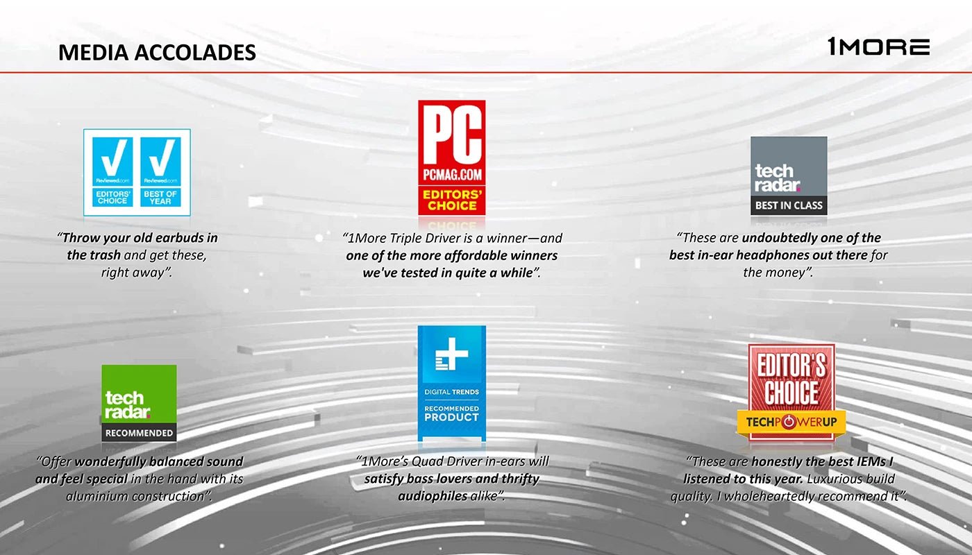 1MORE Triple Driver E1010 Wired Earphones