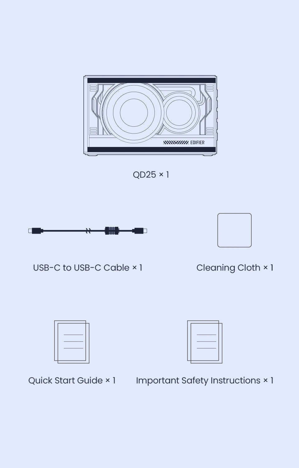 EDIFIER QD25 Portable Bluetooth Wireless Speaker