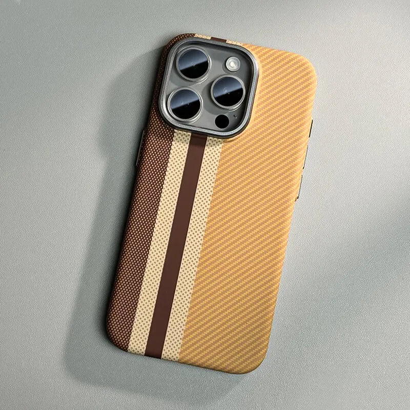Carbon Fibre Texture MagSafe Case for Apple iPhone