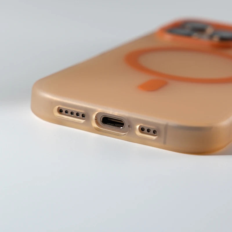 Frosted Translucent Magnetic Matte Case for Apple iPhone
