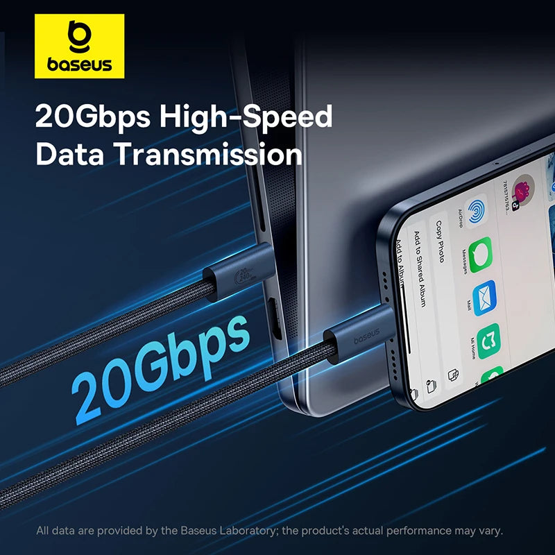 BASEUS Flash Series 240W Type-C to Type-C Charging and Data Cable