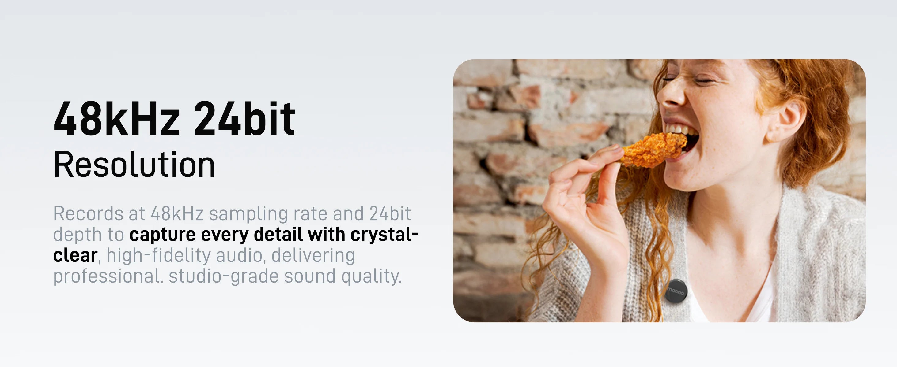 MAONO Wave T5 Mini Wireless Microphone with Voice Filters