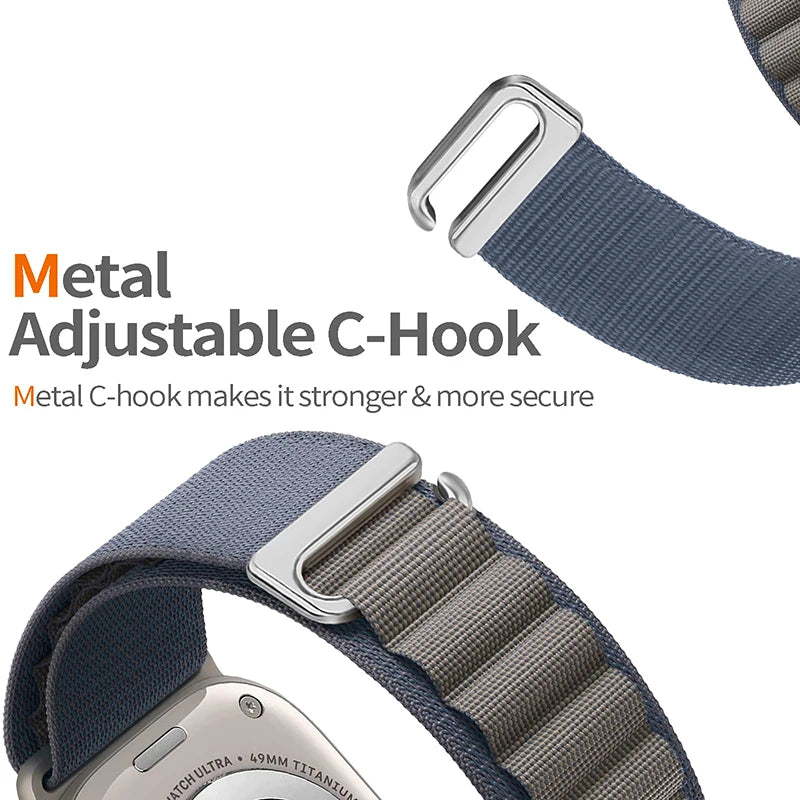 men's smart watch metal strap