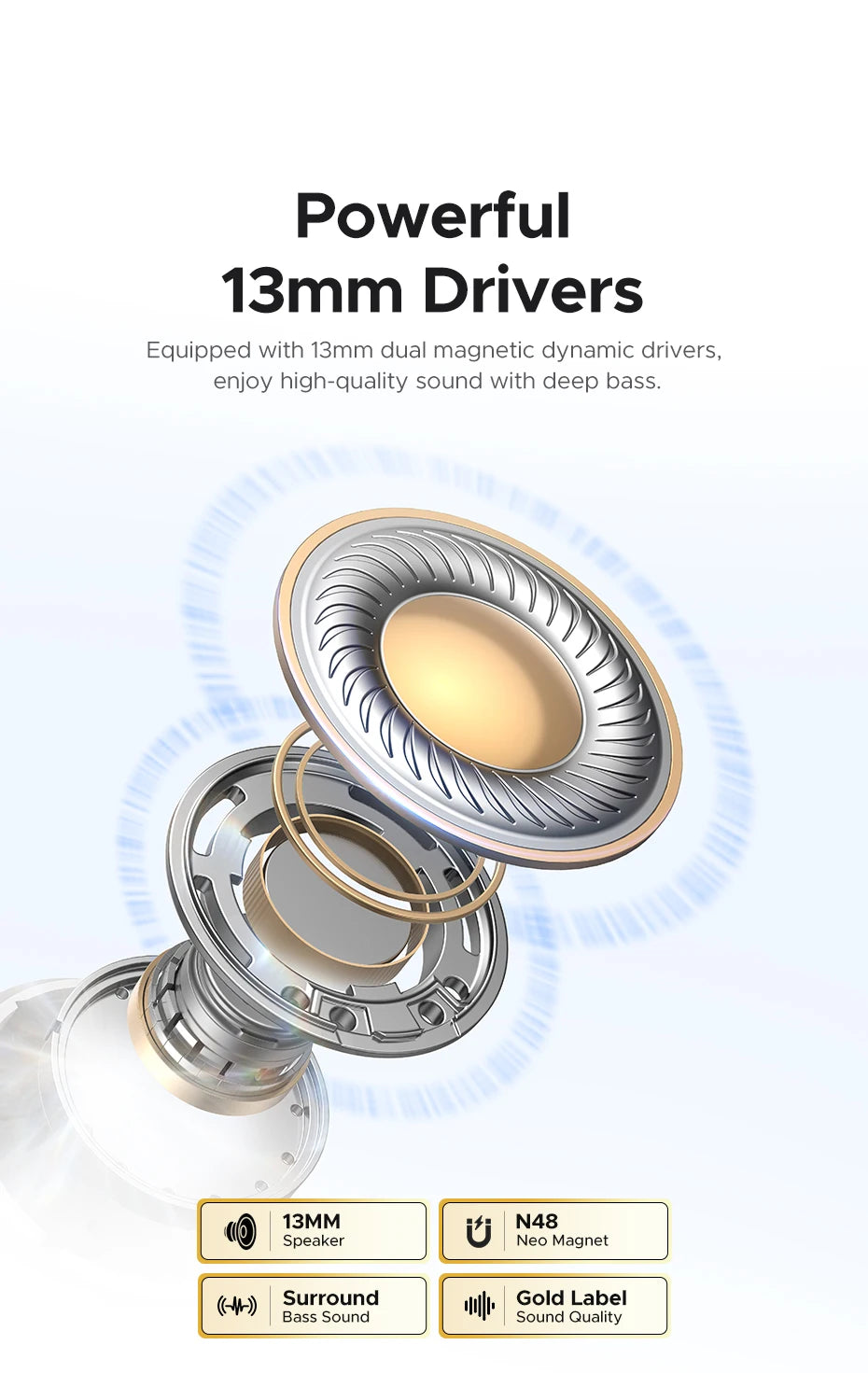 UGREEN LightBuds Bluetooth Wireless Earphones