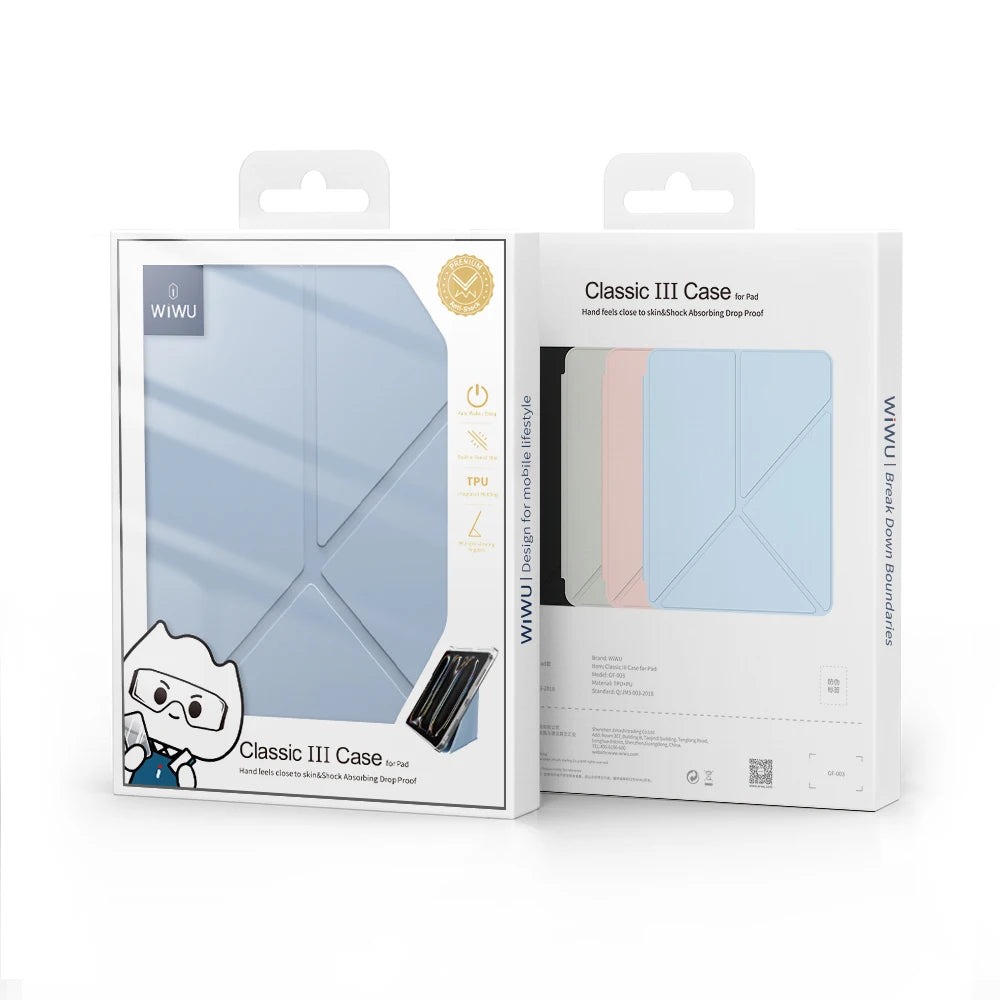 WiWU Tri-Fold Protective Case & Stand for iPad