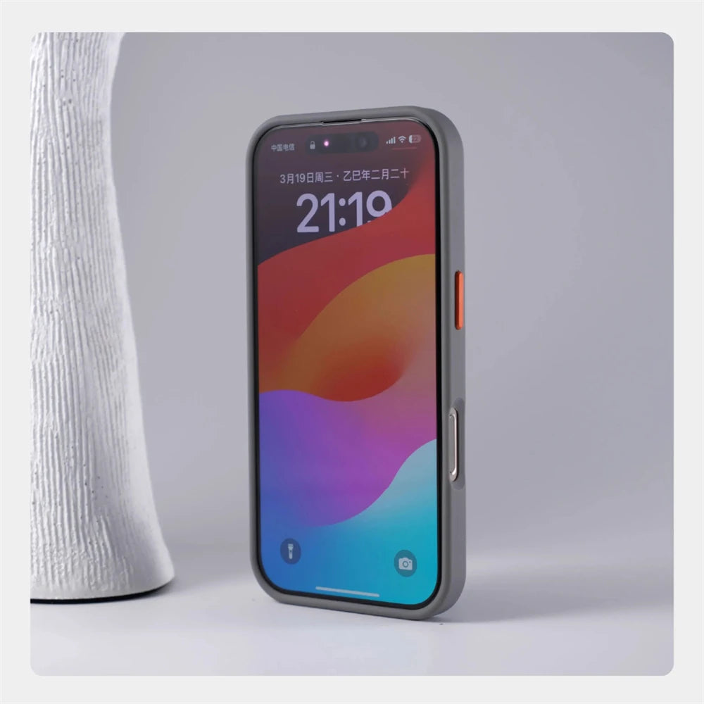 Frosted Translucent Magnetic Case for Apple iPhone