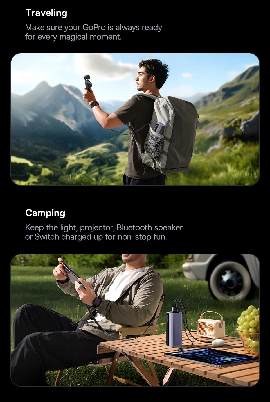 BASEUS EnerGeek GR11 20000mAh Fast Charging Portable Charger and Power Bank