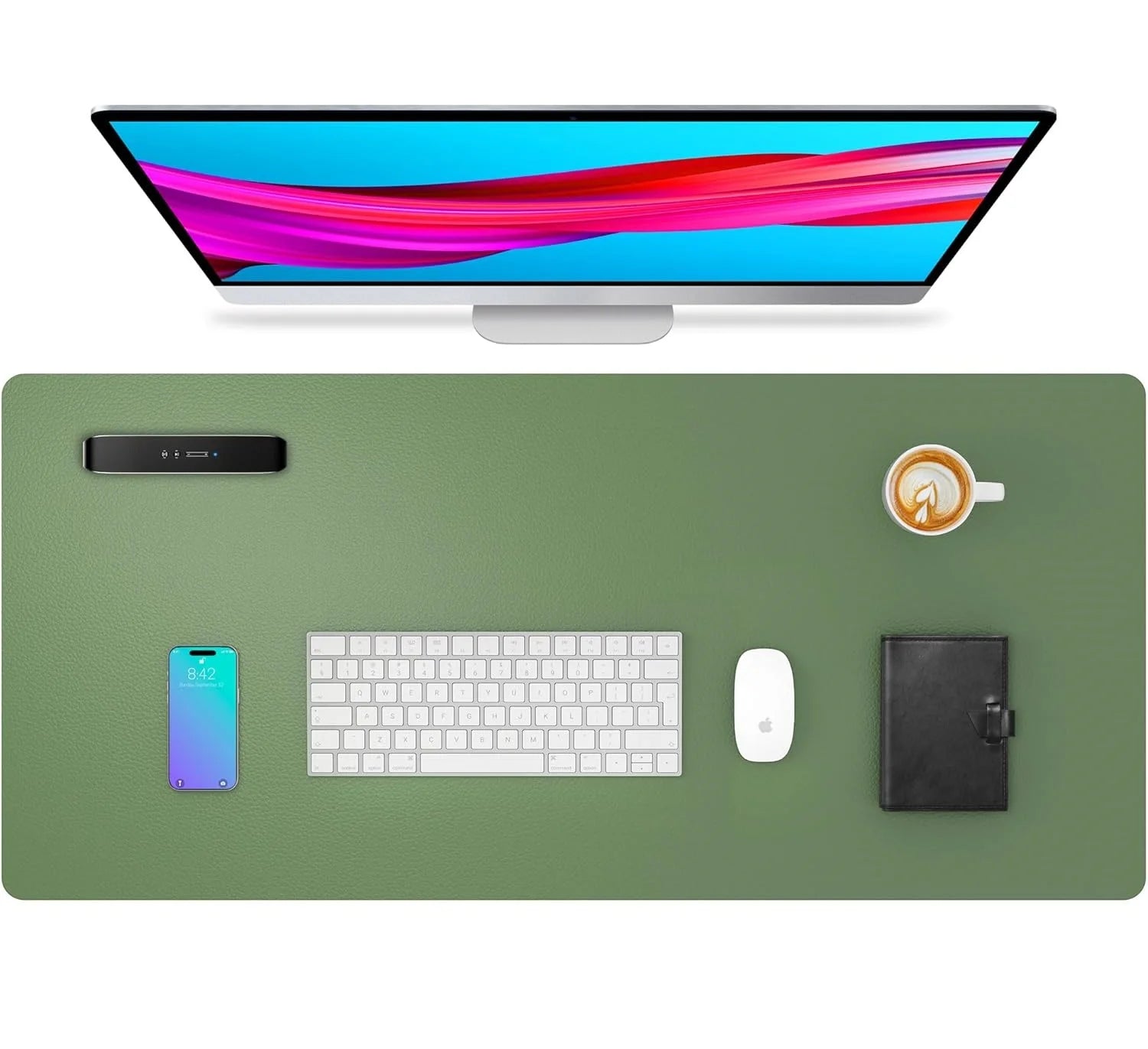 YSAGi Non-Slip Waterproof Leather Desk Mat