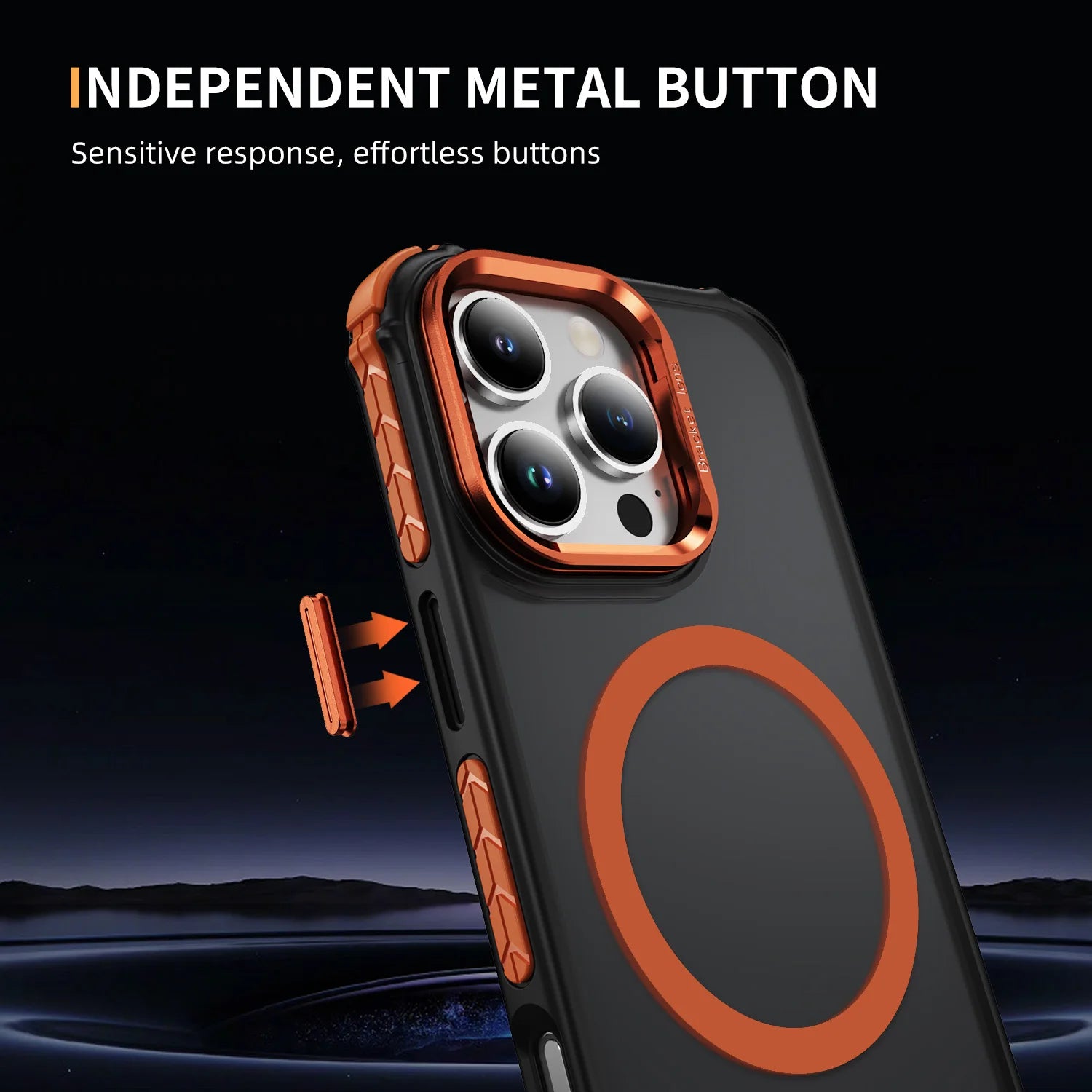 MagSafe Shockproof Armor Case for iPhone with Stand