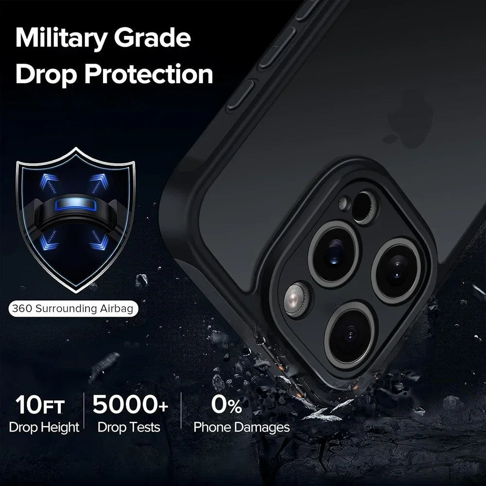 MagSafe Shockproof Military Grade Matte Case for iPhone
