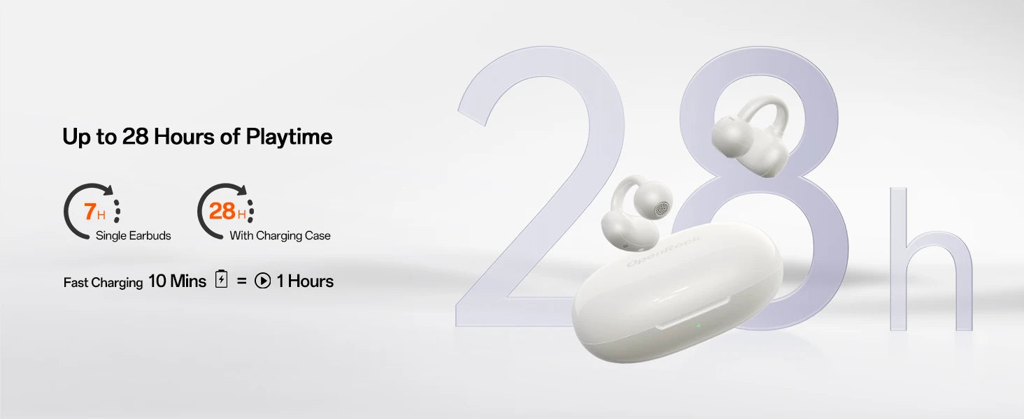 ONEODIO OpenRock E Bluetooth Wireless Open Ear Clip-On Earbuds