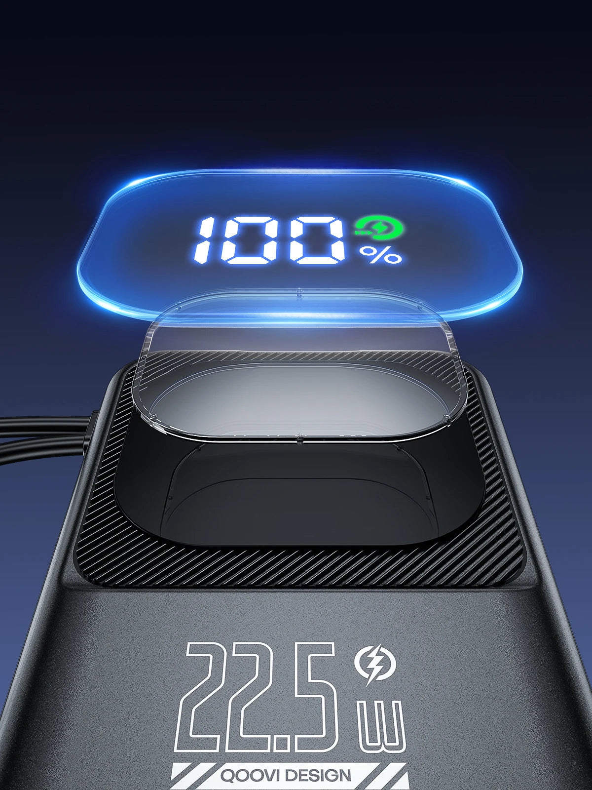 QOOVI Ultra-Thin 10000mah Portable Charger and Power Bank