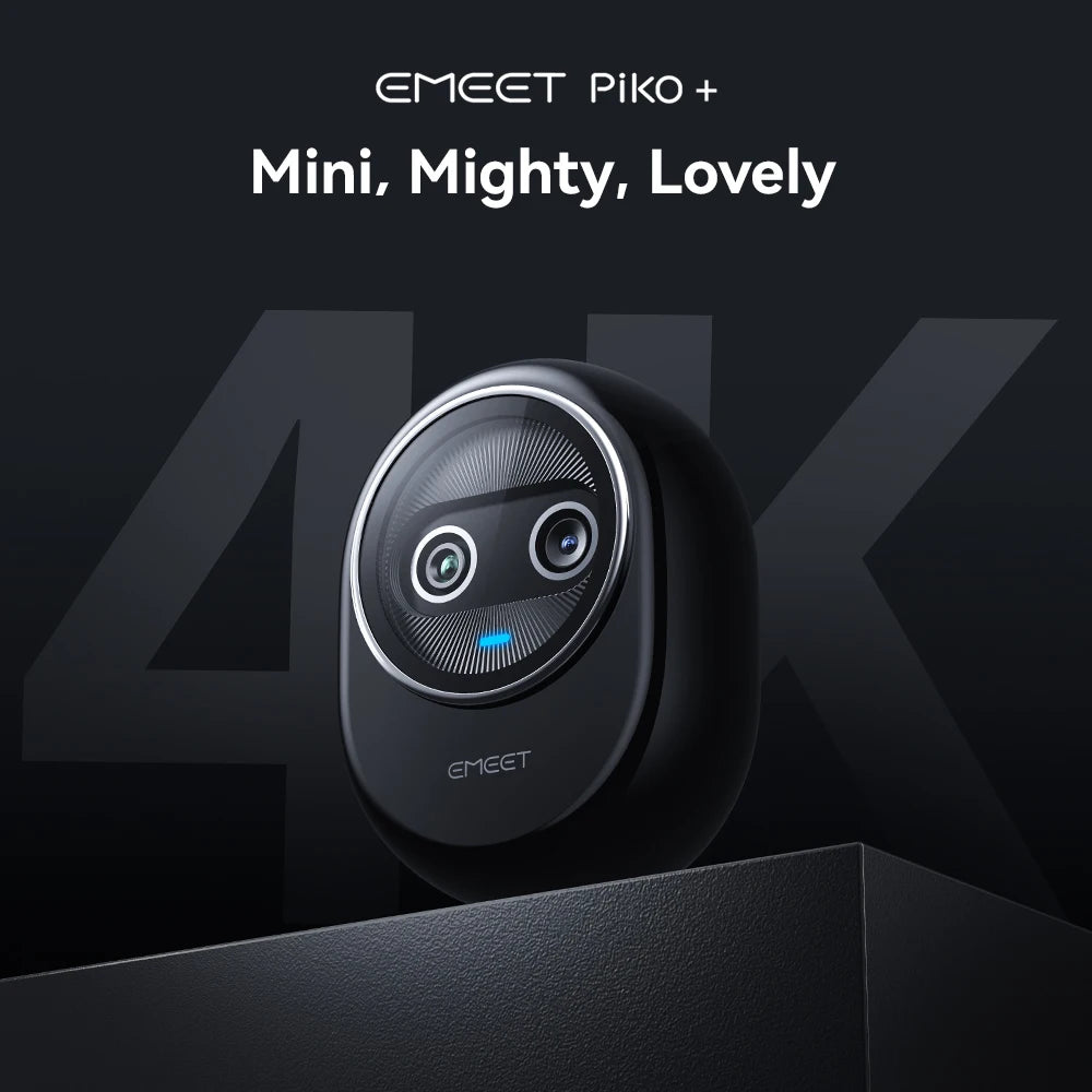 EMEET Piko Plus 4K Dual Lens Streaming Webcam