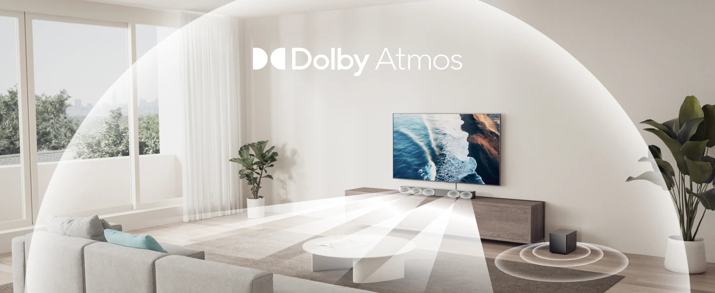 ULTIMEA Poseidon M60 Boom 5.1 340W Wireless Sound Bar with Dolby Atmos