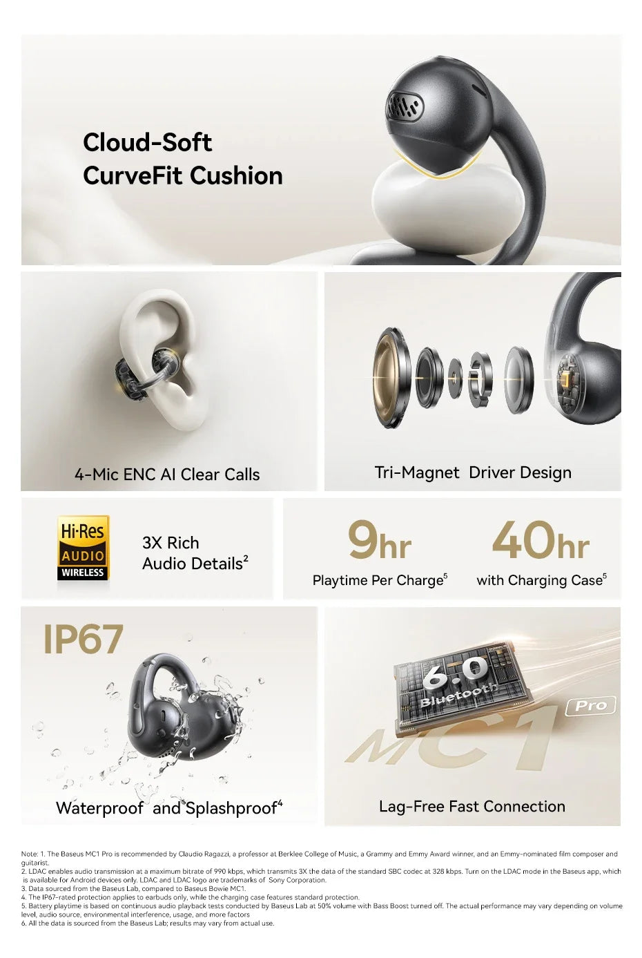BASEUS MC1 Pro Bluetooth Wireless Open-Ear Earphones
