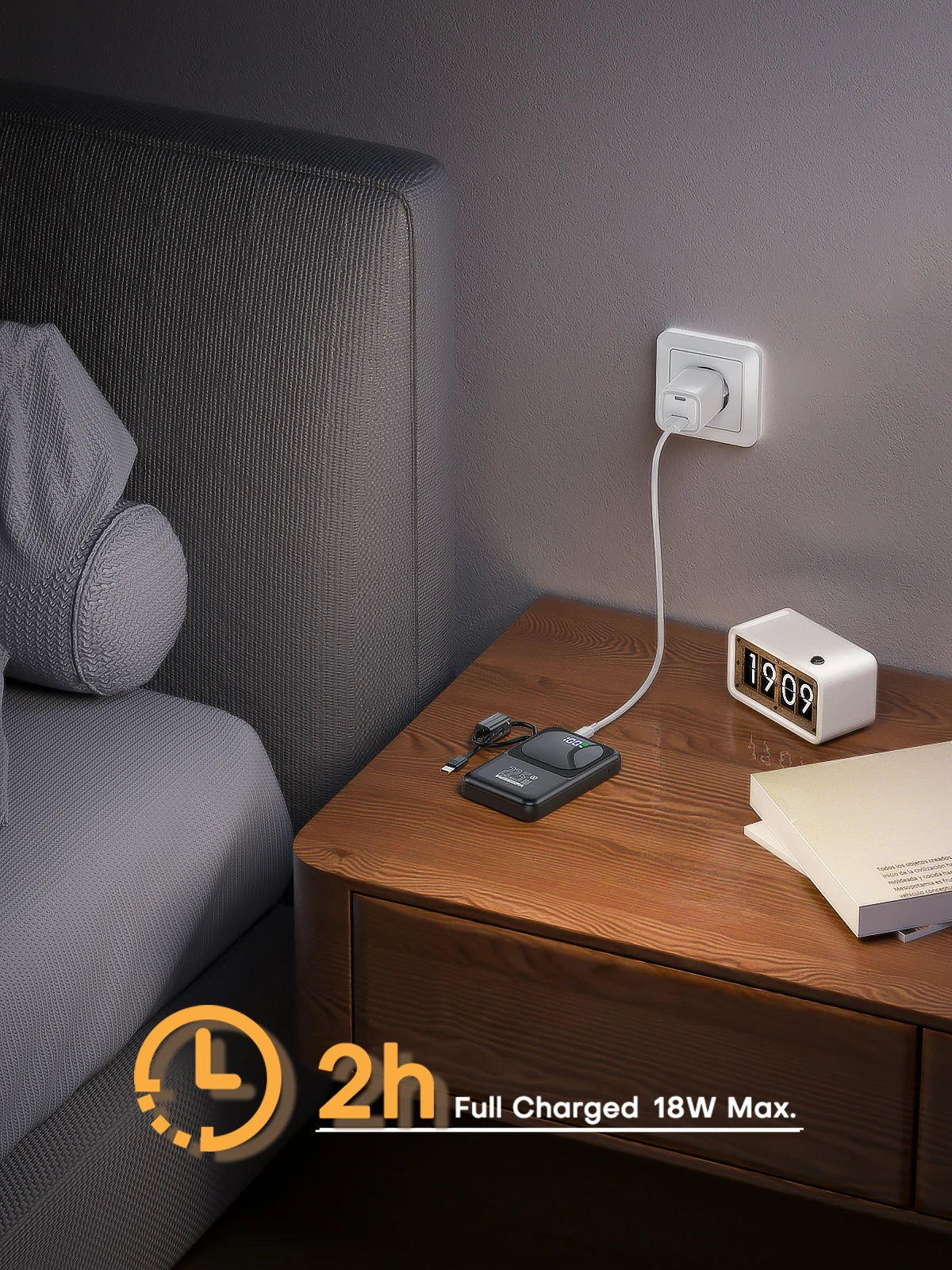 QOOVI Ultra-Thin 10000mah Portable Charger and Power Bank