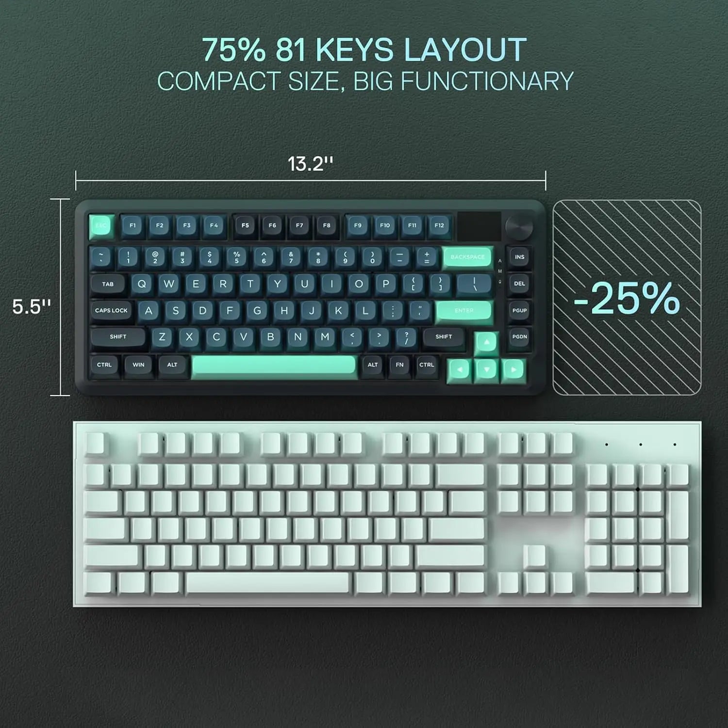 REDRAGON K724 Pro Bluetooth Wireless Gaming Keyboard
