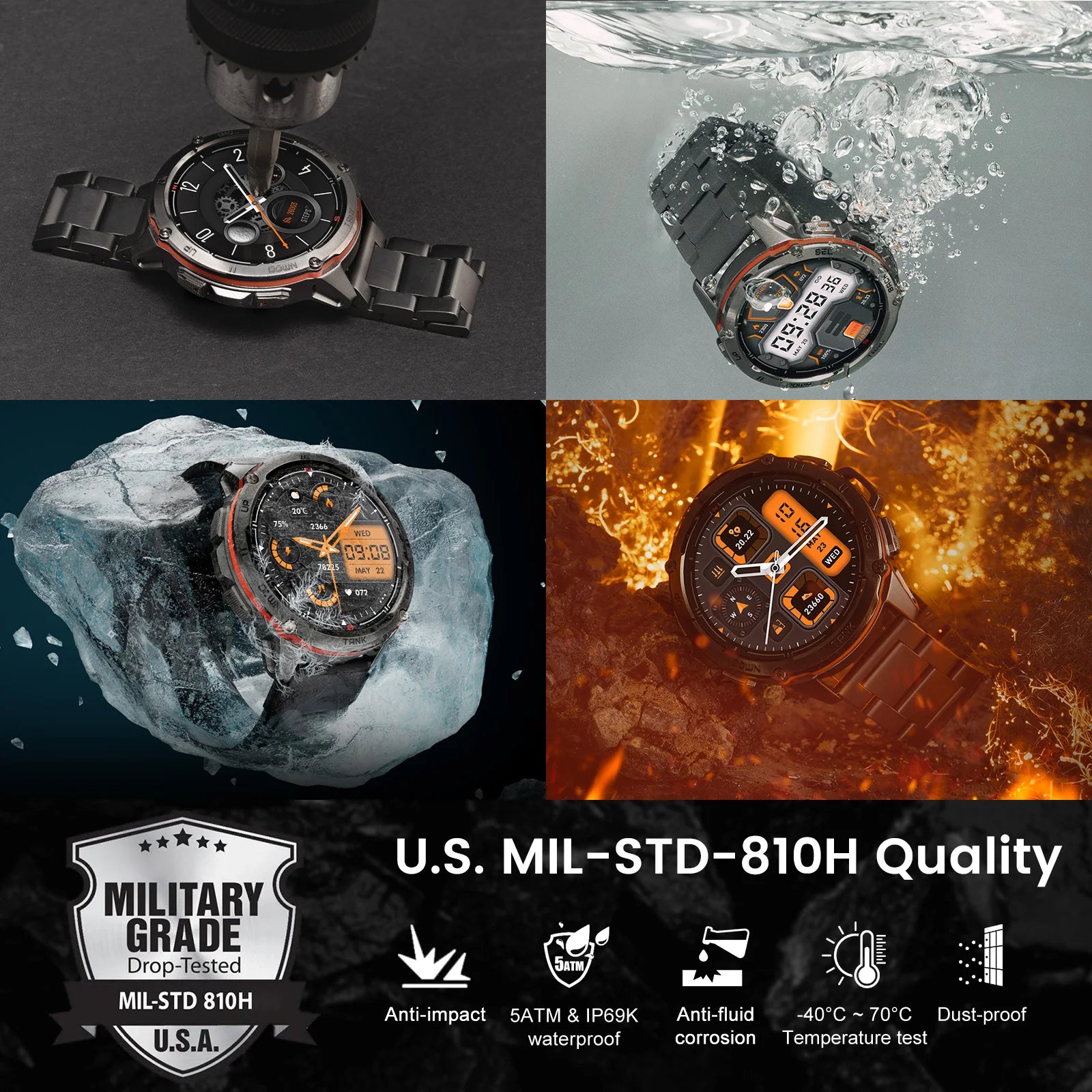 KOSPET Tank T3 Ultra 1.43" GPS Smart Watch