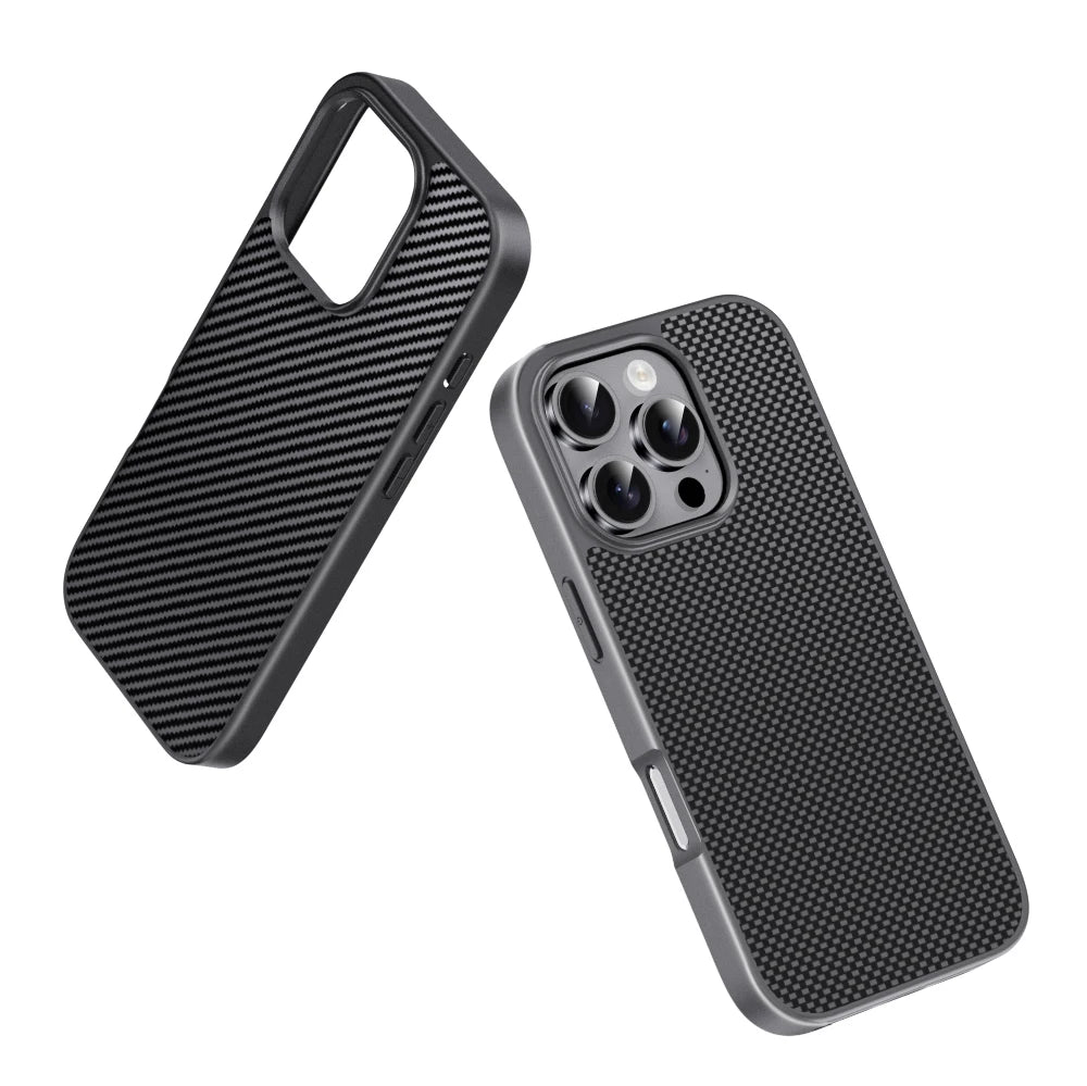 Kevlar Pattern Magsafe Shockproof Matte Case for iPhone