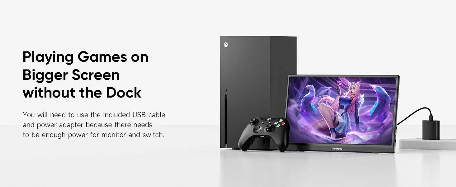 DOPESPLAY Full HD 15.6" Portable Monitor with Integrated Stand