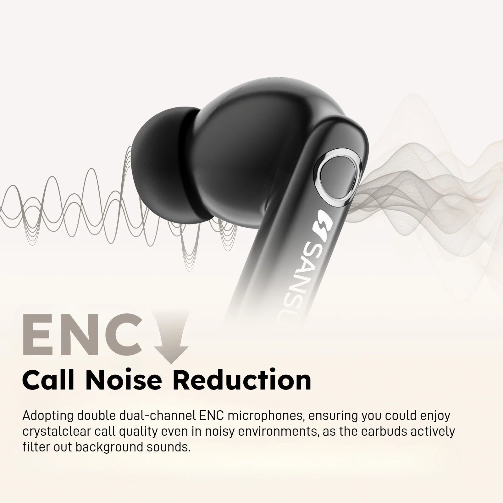 SANSUI W66 TWS Bluetooth Wireless Earphones