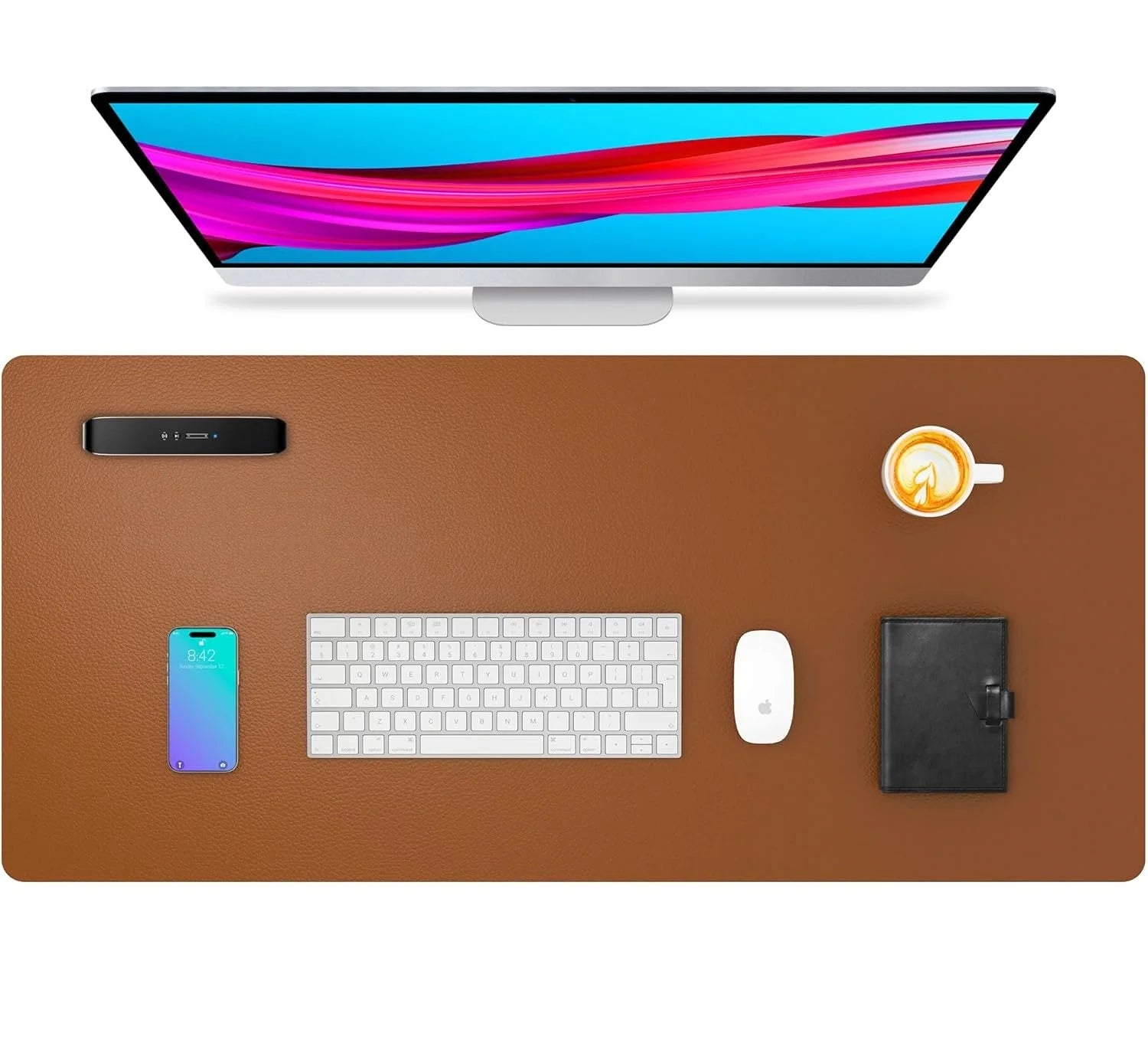 YSAGi Non-Slip Waterproof Leather Desk Mat