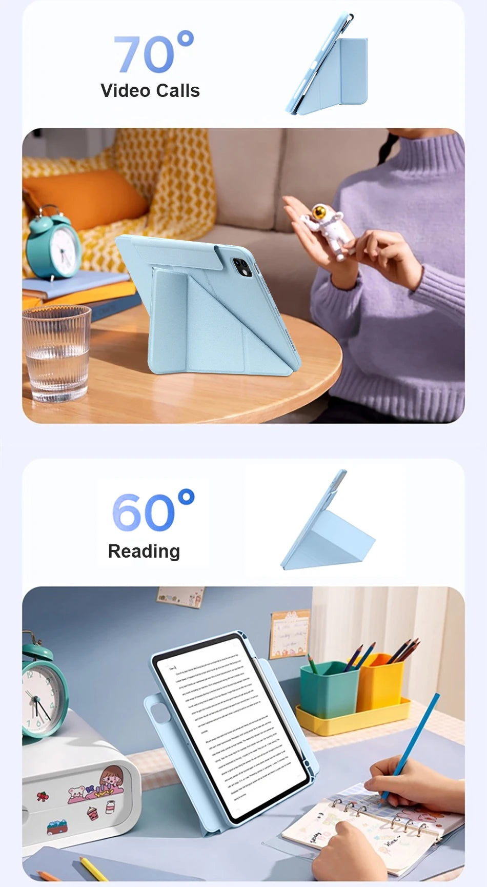 WiWU Rotatable Protective Case & Stand for iPad
