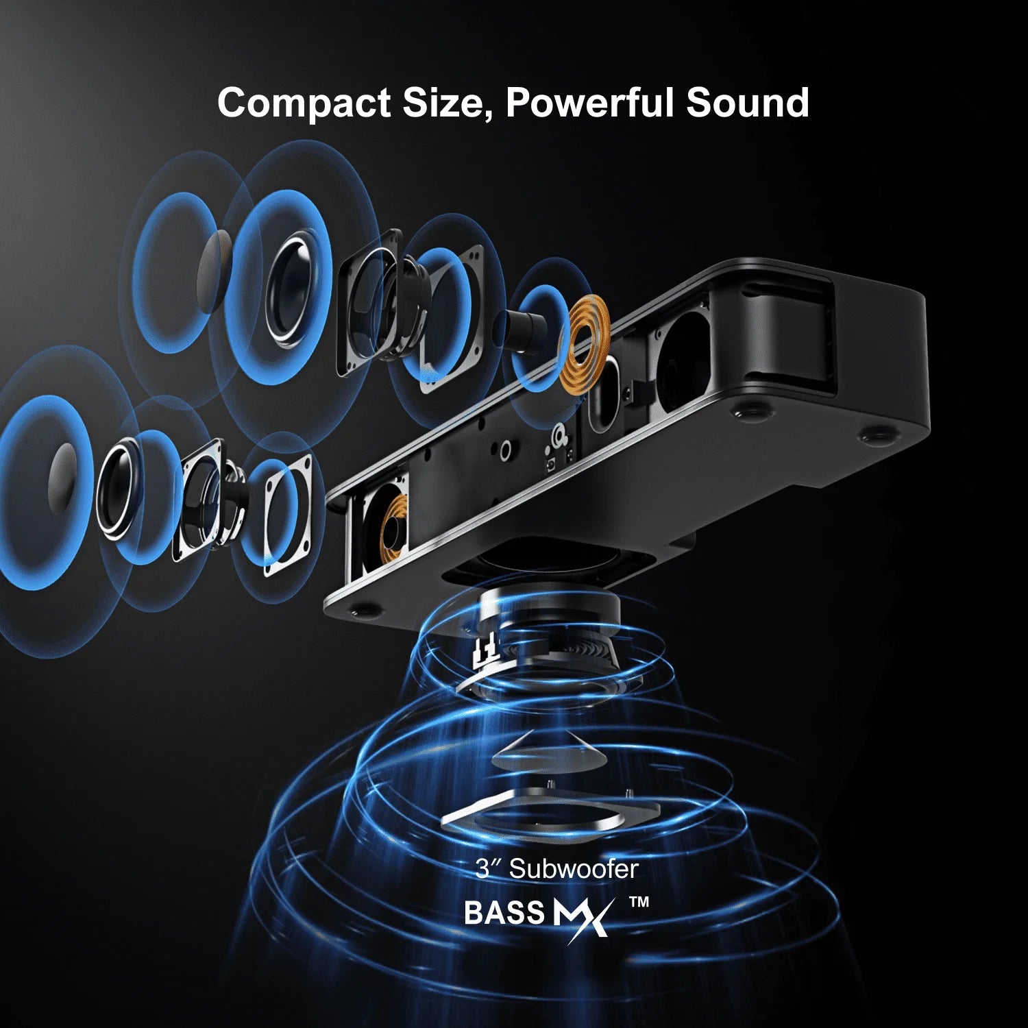 ULTIMEA Solo B30 Pro 2.1 Sound Bar with Built-in Subwoofer