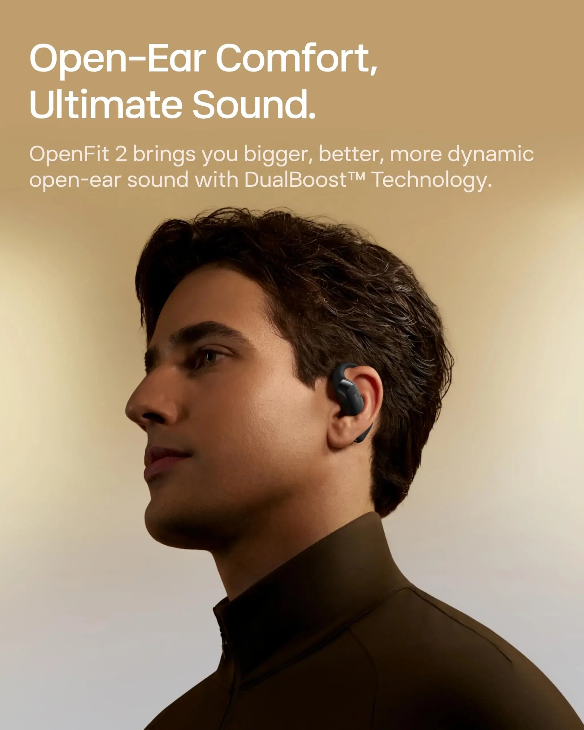 SHOKZ OpenFit 2 Open-Ear Headphones