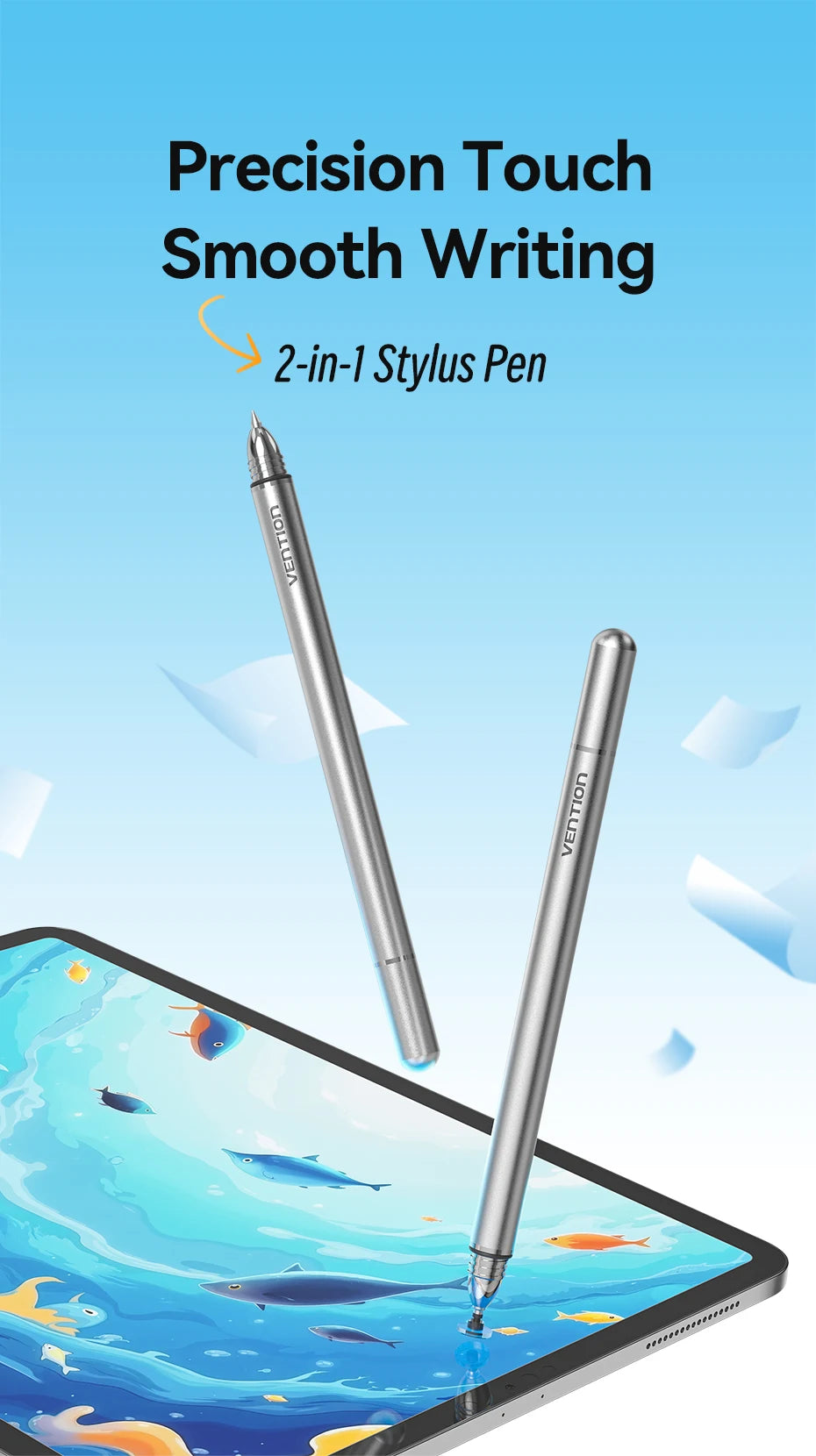 VENTION 2in1 Stylus Pen for Apple iPad