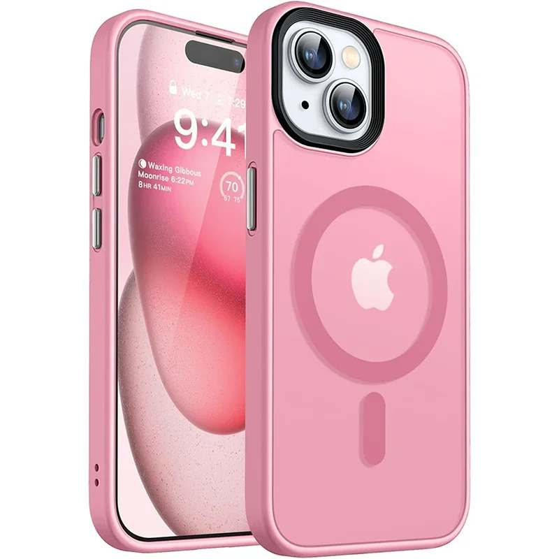 Translucent MagSafe Shockproof Hybrid Armor Case for iPhone