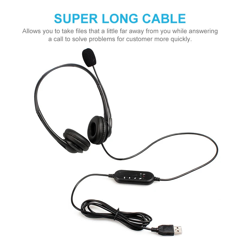 MPOW USB Wired Office Headset