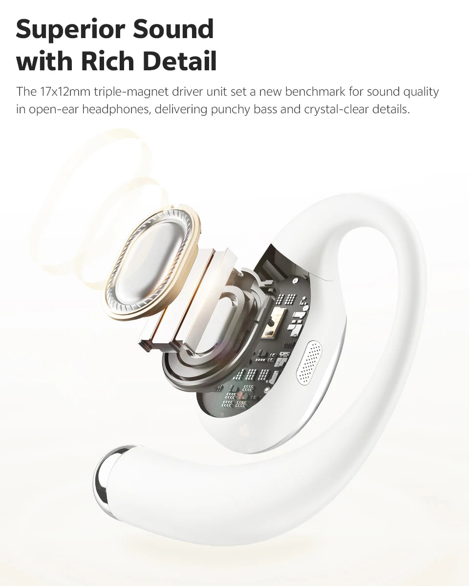 QCY Crossky R70 Open Ear Wireless Bluetooth Earbuds