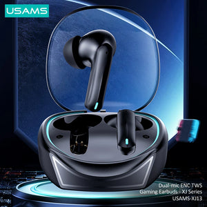 Experience immersive gaming with the USAMS XJ13 TWS Bluetooth Wireless Gaming Earbuds. Enjoy lag-free audio, ergonomic design, and long-lasting battery life for unbeatable performance.