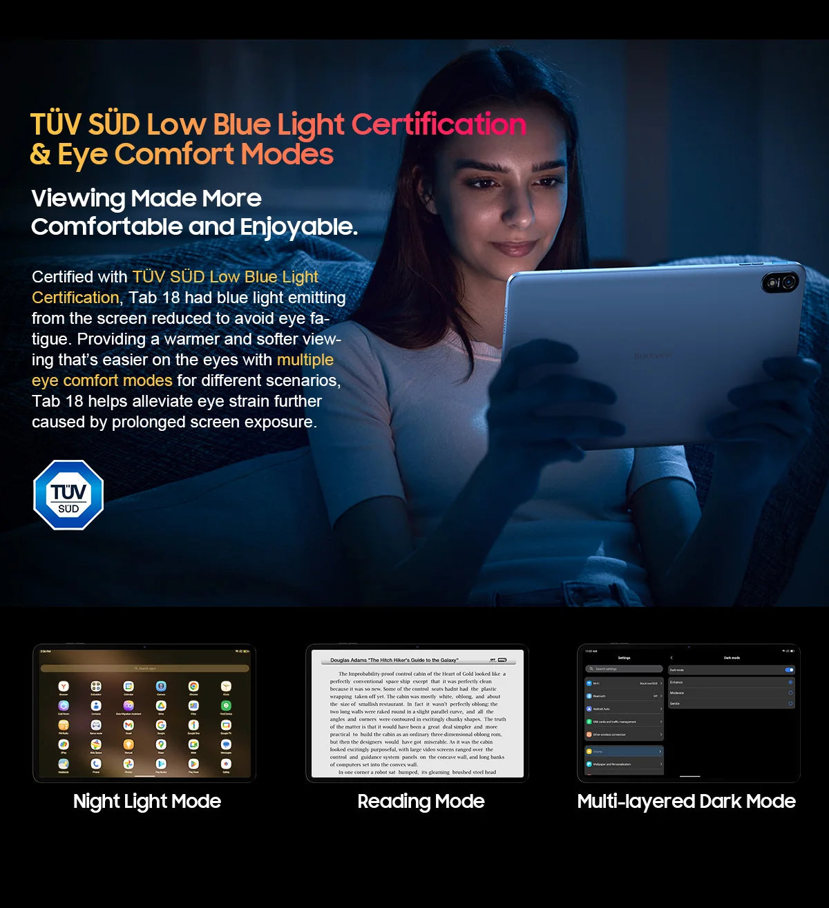 BLACKVIEW Tab 18 12" FHD 4G Android Tablet - 256GB